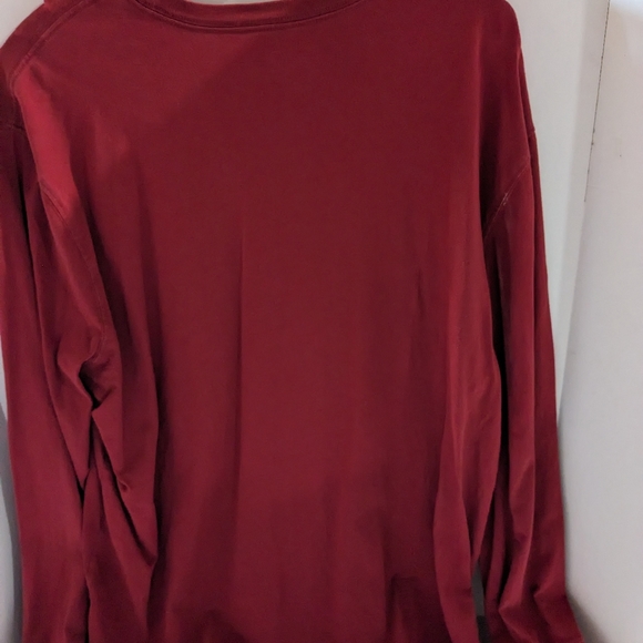 Eddie Bauer long sleeve pullover T-shirt top Legendwash Mens XL rust - Picture 5 of 8